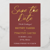 Invitation En Aluminium Code QR moderne Photo Vin Bourgogne Script Mariage (Recto)