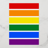 Invitation En Aluminium Coeur arc-en-ciel Rien de fantaisie Juste aimer LG (Verso)