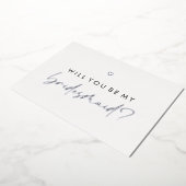 Invitation En Aluminium Coeur D'Argent Serez-Vous Ma Femme D'Accueil (Rotation)