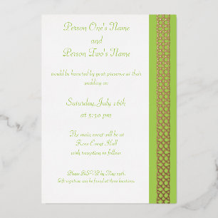 Invitation En Aluminium Coeurs de tissage celtique dans l'Invitation à l'h