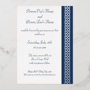 Invitation En Aluminium Coeurs de tissage celtique dans l'Invitation de la