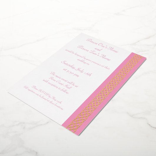 Invitation En Aluminium Coeurs de tressage celtique dans l'Invitation à l' (Rotation)