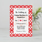 Invitation En Aluminium Coeurs entrelacés (Debout devant)