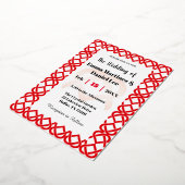 Invitation En Aluminium Coeurs entrelacés (Rotation)