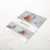 Invitation En Aluminium Collage photo classique moderne 3 (Rotation)