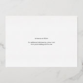 Invitation En Aluminium Collage photo de feuillage tropical Enregistrer la (Verso)