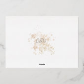 Invitation En Aluminium Collage photo Mariage moderne Enregistrer la date (Verso)