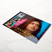 Invitation En Aluminium Collage photo moderne Elégant Graduation (Rotation)