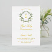 Invitation En Aluminium Communion catholique (Debout devant)