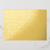 Invitation En Aluminium Conception de célébration de mariage de luxe (Recto)