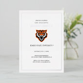 Invitation En Aluminium Conception de logo officiel de l'Université d'État (Debout devant)