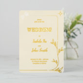 INVITATION EN ALUMINIUM CONCEPTION ROMANTIQUE SIMPLE (Debout devant)