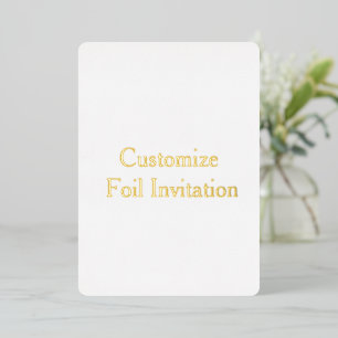 Invitation En Aluminium Concevez votre propre classique personnalisé (5" x