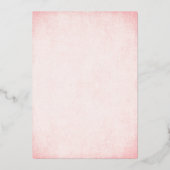 Invitation En Aluminium Confetti Rose & Or Sweet 16 Partie (Verso)