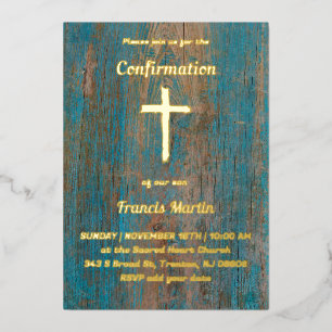 Invitation En Aluminium Confirmation