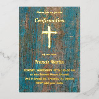 Invitation En Aluminium Confirmation