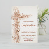 Invitation En Aluminium Confirmation de la Sainte Croix (Debout devant)
