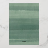 Invitation En Aluminium Confirmation du jardin méditerranéen (Verso)