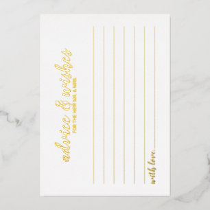 Invitation En Aluminium Conseils et vœux de mariage élégants et raffinés O