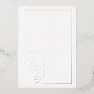 Invitation En Aluminium Conseils et Vœux de Mariage en Écriture Moderne Ar