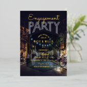 Invitation En Aluminium Cookage de la partie d'engagement (Debout devant)