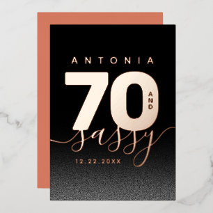 Invitation En Aluminium Copper Girly 70 et Sassy