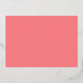 Invitation En Aluminium Coral Palm Trees Plage Mariage Enregistrer La Date (Verso)