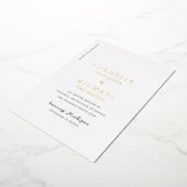 Invitation En Aluminium Cordelia Mariage moderne Enregistrer la date (Rotation)