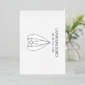 Invitation En Aluminium Costume Mariage en argent et Cravate Groomsman Pro (Debout devant)