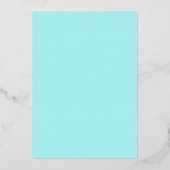 Invitation En Aluminium Couleur douce avec design floral et papillon (Verso)