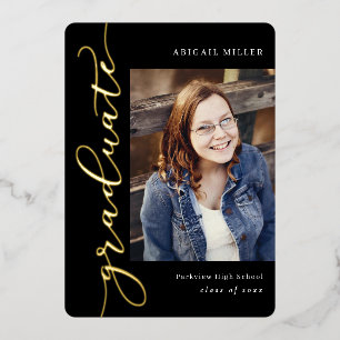 Invitation En Aluminium Couleur modifiable de l'écriture latérale