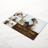 Invitation En Aluminium Country Side FOIL Mariage Rustique Enregistrer La  (Rotation)