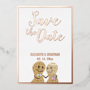 Invitation En Aluminium Couple élégant moderne Photo Mariage Save The Date