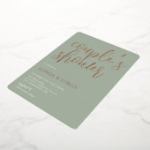 Invitation En Aluminium Couples vertes de taille minimale (Rotation)