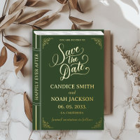Couverture de livre de conte de fées vert Mariage