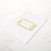 Invitation En Aluminium Cravate Gold Bow Personnalisé Groomsman Propositio (Rotation)