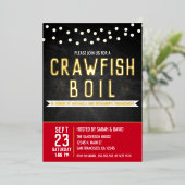 Invitation En Aluminium Crawfish Boil Couples de douche (Debout devant)