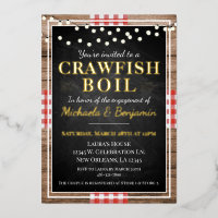 Crawfish Boil Homard Rustic Engagement Party