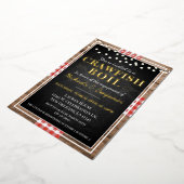 Invitation En Aluminium Crawfish Boil Homard Rustic Engagement Party (Rotation)