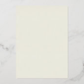 Invitation En Aluminium Crème 50e anniversaire Mariage or (Verso)
