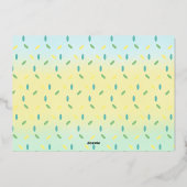 Invitation En Aluminium Crème de glace 2ème anniversaire (Verso)