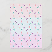 Invitation En Aluminium Crème de glace 2ème anniversaire (Verso)