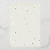 Invitation En Aluminium Crème Formelle Snowberry+Eucalyptus Réception Uniq (Verso)
