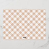 Invitation En Aluminium Crème moderne Merci automne quittes Thanksgiving (Verso)