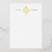 Invitation En Aluminium Crescent Moon et Stations Papeterie personnelle (Recto)