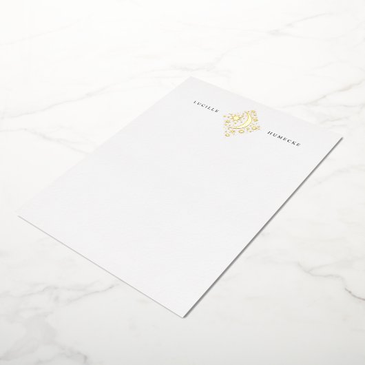 Invitation En Aluminium Crescent Moon et Stations Papeterie personnelle (Rotation)