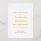 Invitation En Aluminium Crimson Mariage simple (Recto)
