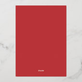Invitation En Aluminium Crimson Red Moderne Minimal Bridal Brunch (Verso)