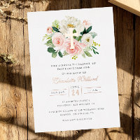 Croix d'or florale Rose fille première communion