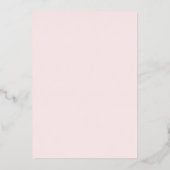 Invitation En Aluminium croix sainte rose confirmation (Verso)